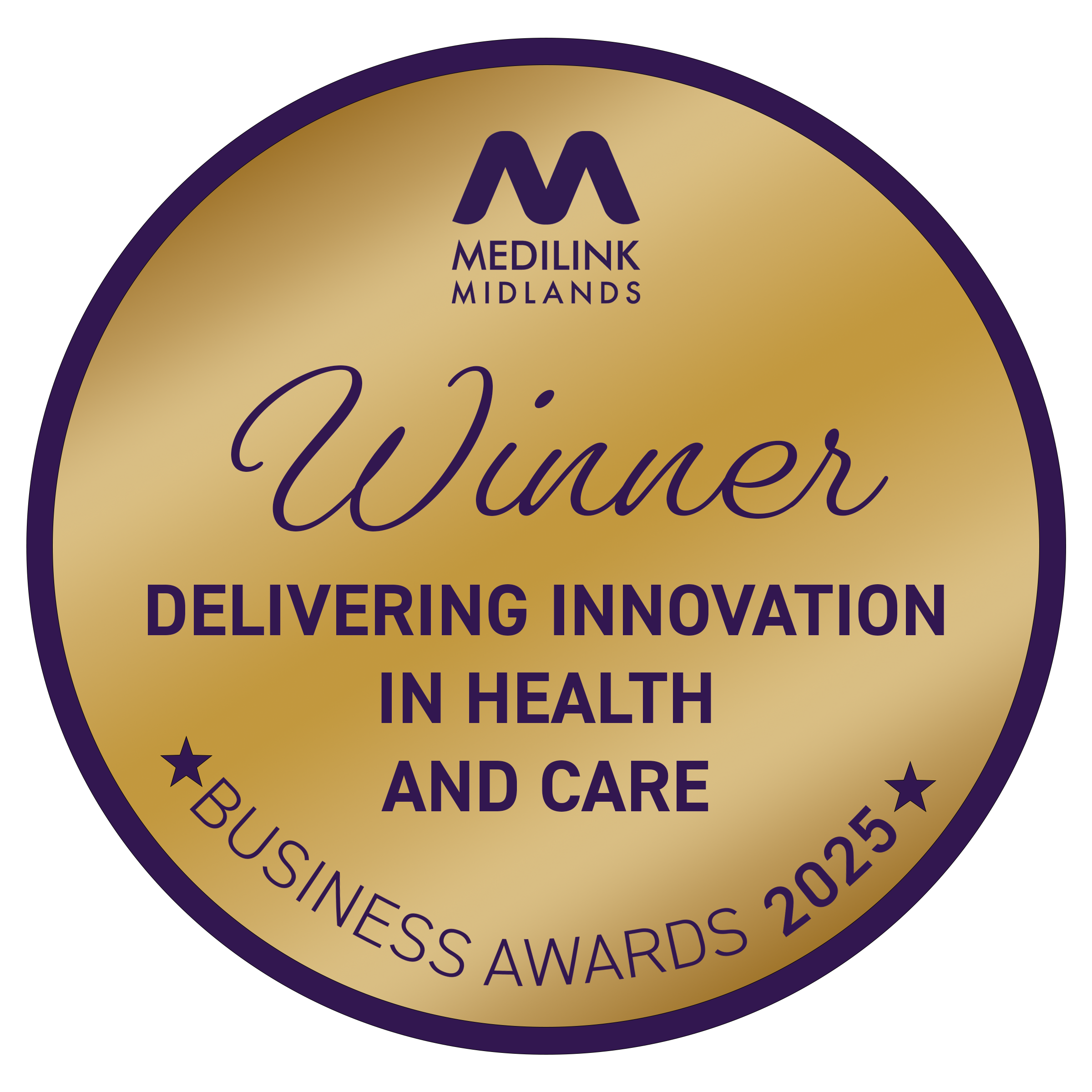innovation in health and care winner badge